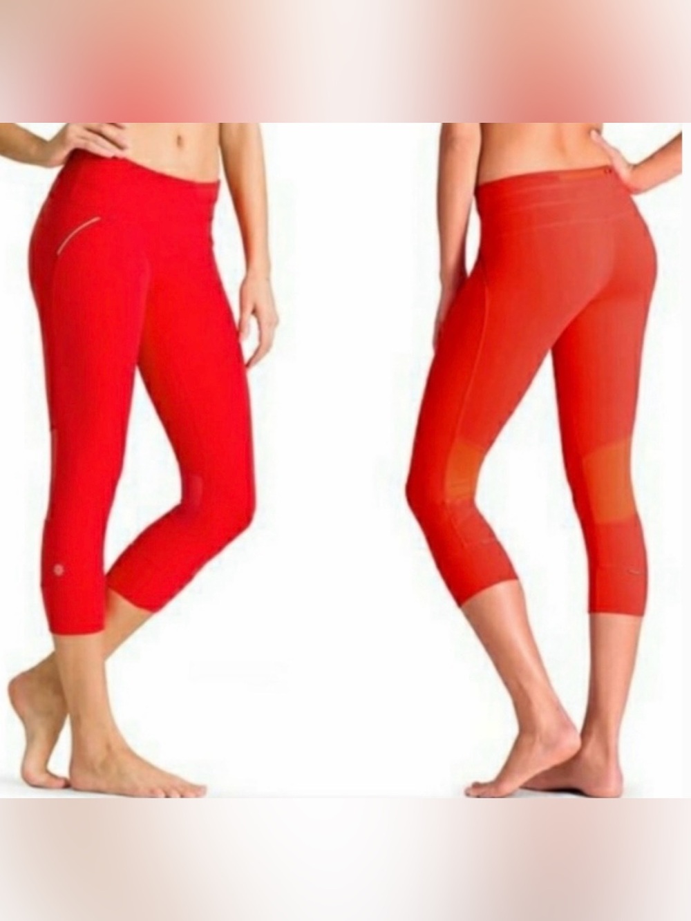 Athleta Orange Relay Leggings - XS